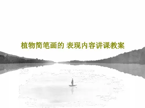 植物简笔画的 表现内容讲课教案21页PPT