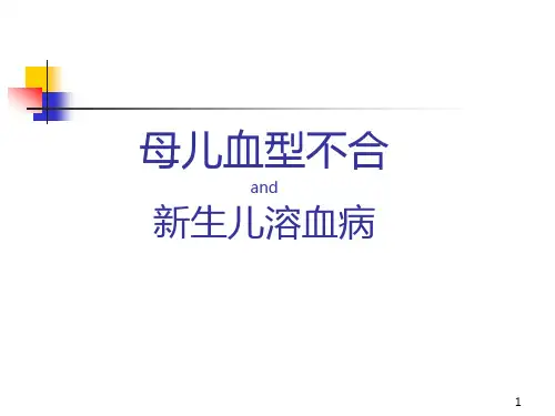 ABO溶血PPT课件