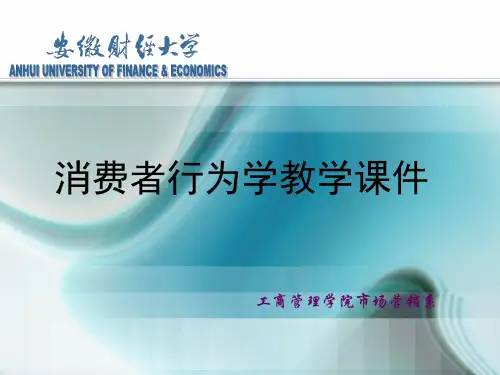 【安徽大学】消费行为学-第六章  消费者的购买动机解析