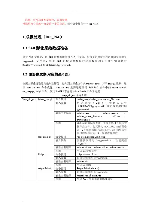 StaMPS软件操作流程