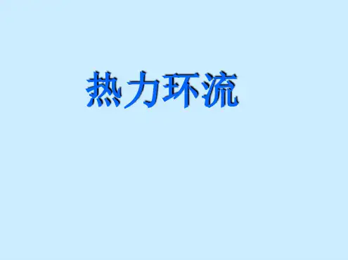 热力环流说课课件