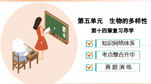 苏教版八年级生物上册《第14章》章末复习(课件)