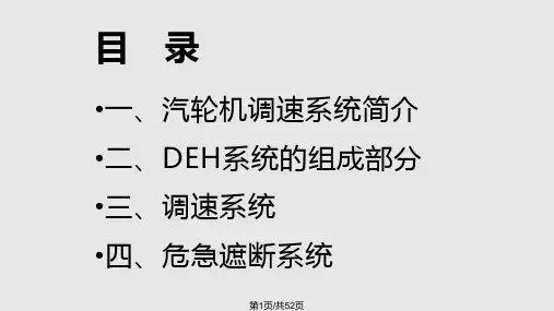 汽轮机调速系统PPT课件