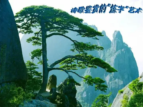 诗歌鉴赏的炼字艺术