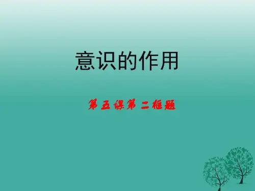 意识的作用