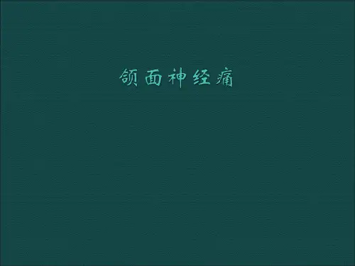 颌面神经痛PPT医学课件