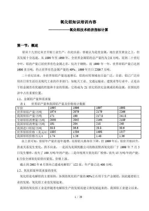 AO培训讲课内容
