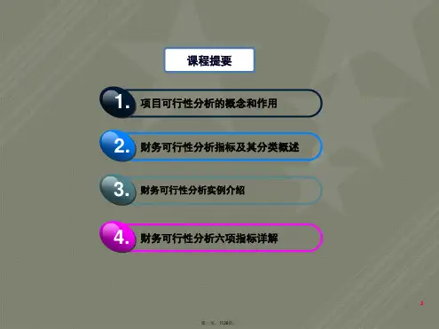 投资项目财务可行性分析