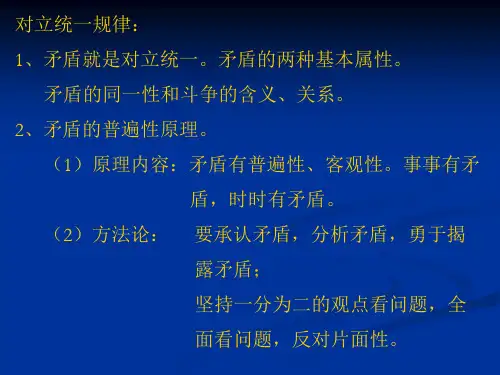 对立统一规律