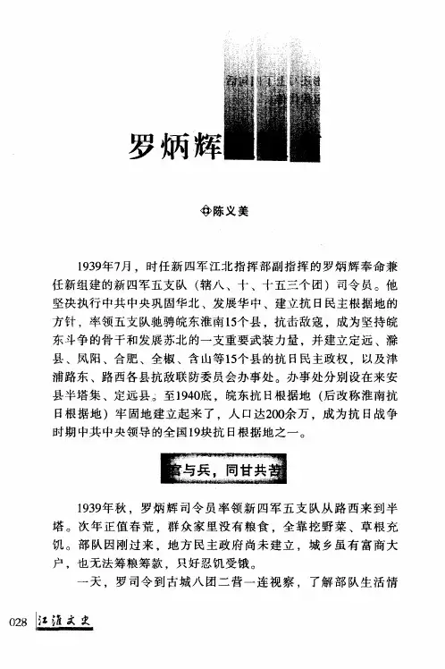 罗炳辉在淮南