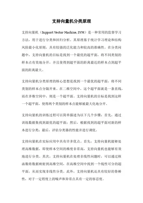 支持向量机分类原理
