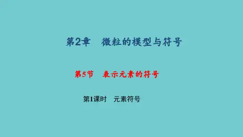 《元素符号》练习题课件