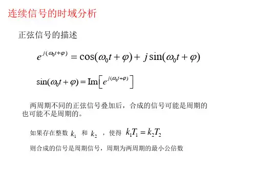 信号分析与处理重要知识点汇总课件