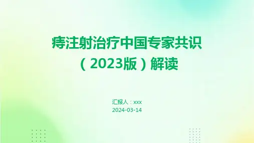 痔注射治疗中国专家共识(2023版)解读PPT课件