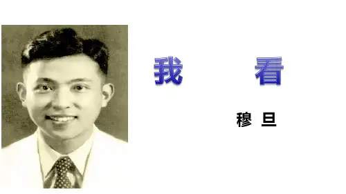 九年级语文上册我看(10张课件)