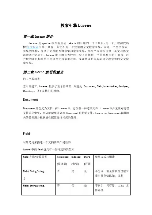 lucene基础学习