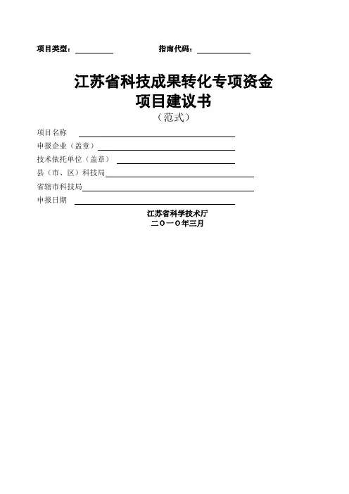 项目类型