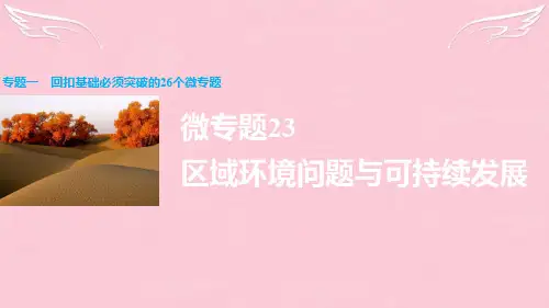 高三地理二轮复习 专题一 回扣基础必须突破的26个微专