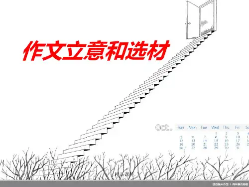 立意和选材(超实用)经典.ppt