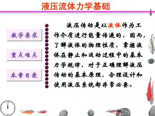 2、液体流体力学基础