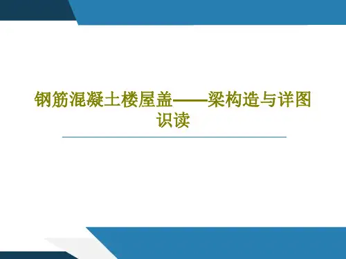 钢筋混凝土楼屋盖——梁构造与详图识读共53页文档