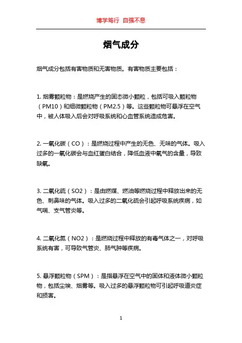 烟气成分_精品文档