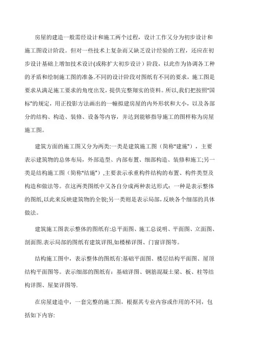 建筑施工图常用符号及图例
