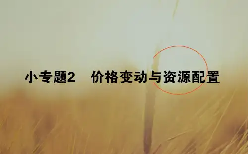 2018届高考政治二轮专题复习课件：专题一 价格波动与居民消费 1-2 精品