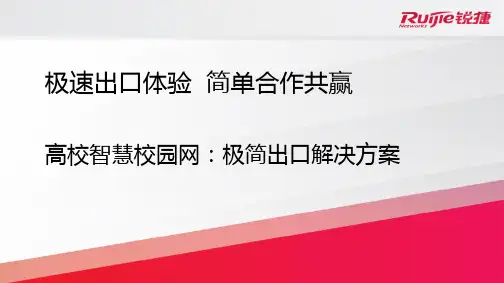高校智慧校园网极简出口解决方案