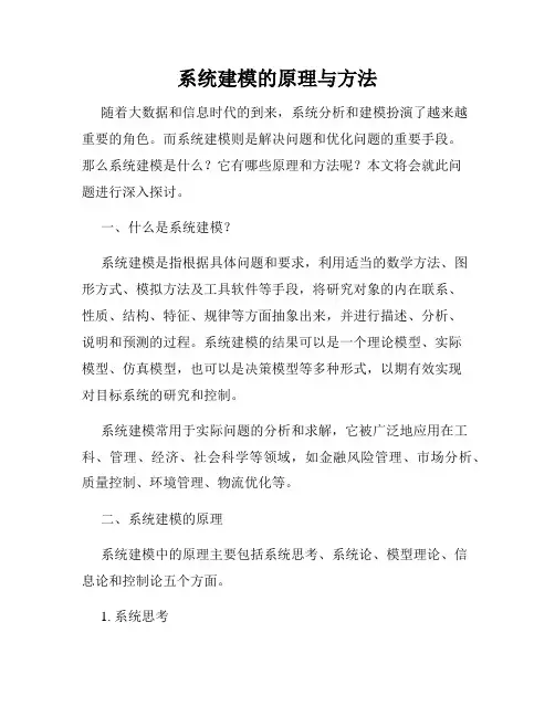 系统建模的原理与方法