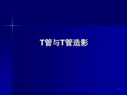T管与T管造影PPT医学课件