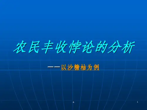农民丰收悖论的分
