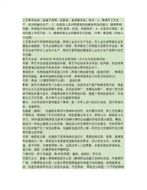 西方现代景观设计的理论与实践笔记讲解