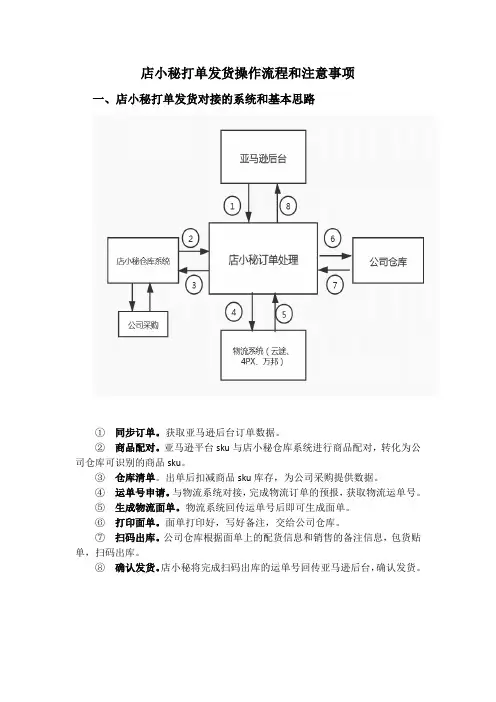 跨境电商ERP店小秘打单发货流程和注意事项