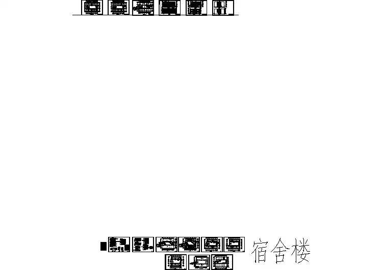 初中学生宿舍全套电气设计施工cad图纸