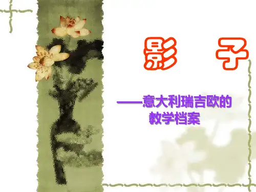 幼儿园瑞吉欧活动案例