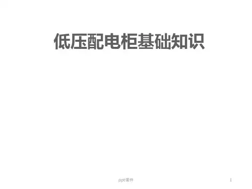 低压配电柜基础知识  ppt课件