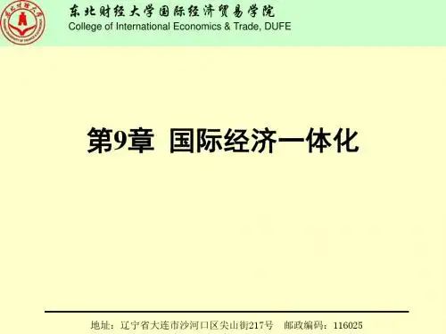 国际经济一体化概述(PPT30张)
