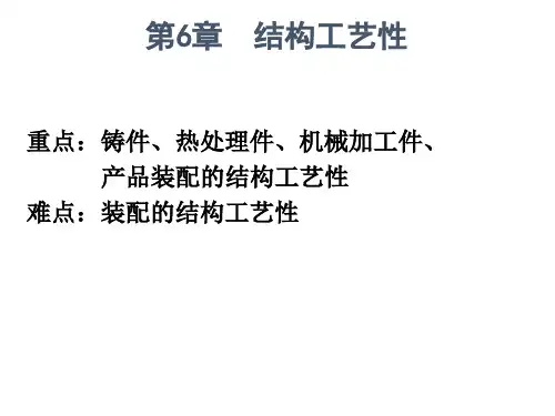 《机械制造装备设计》2版 电子教案 第6章  结构工艺性