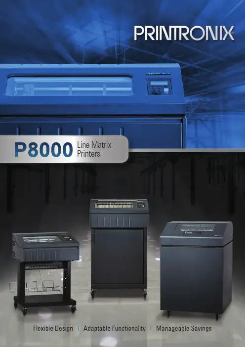 Printronix P8000 Line Matrix 打印机说明书
