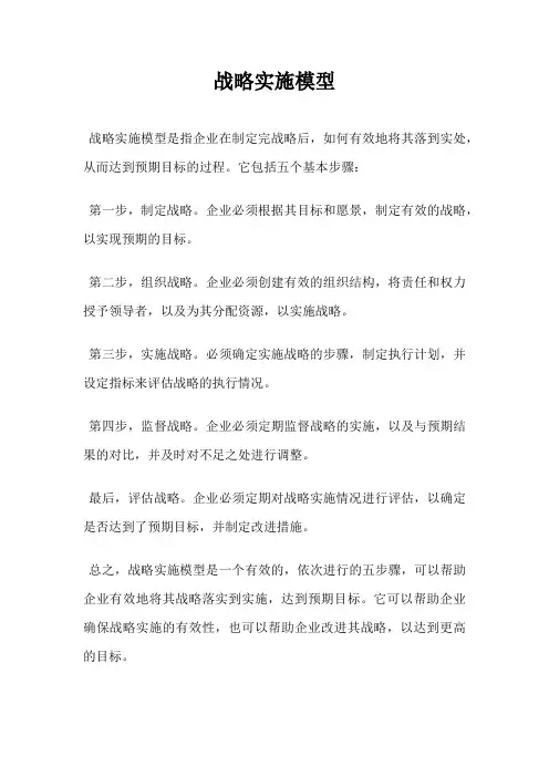 战略实施模型