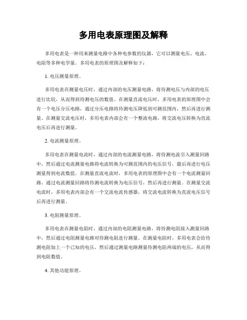 多用电表原理图及解释