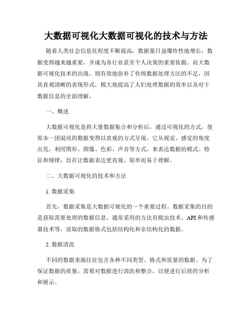 大数据可视化大数据可视化的技术与方法