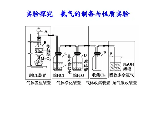 第3章  实验探究  氯气的制备与性质实验