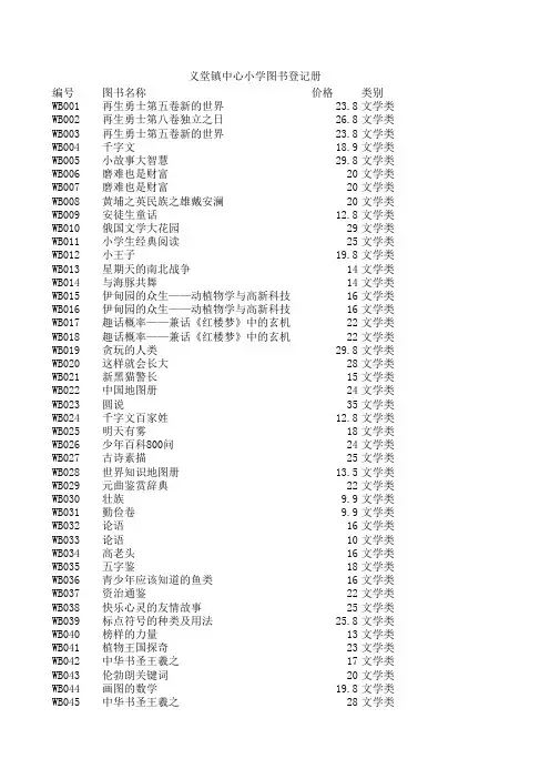 图书登记册7