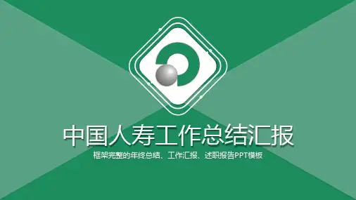 中国人寿工作总结PPT