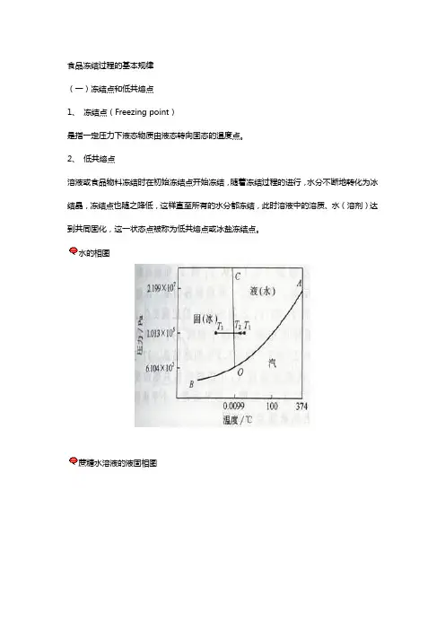 食品冻结过程的基本规律