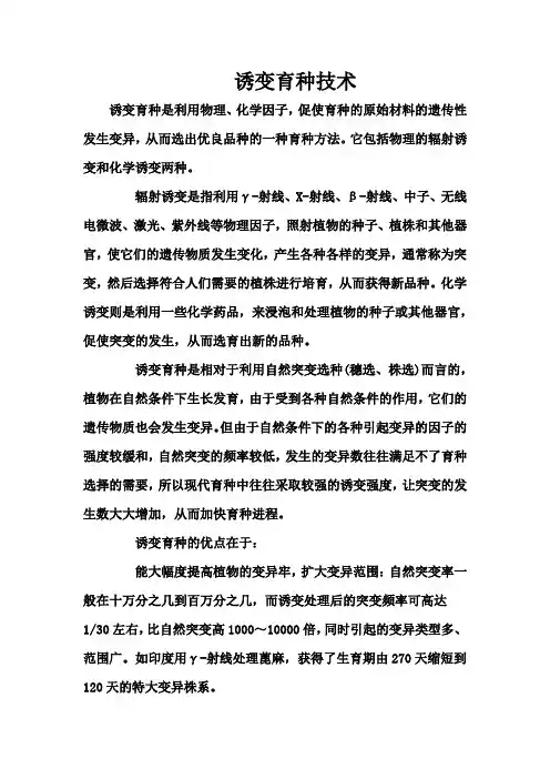 诱变育种技术