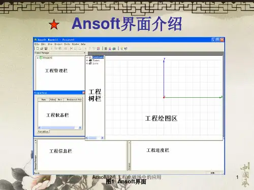 Ansoft12在工程电磁场中的应用课件