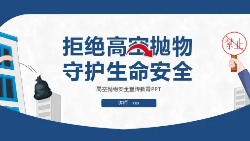 高空抛物安全宣传教育PPT课件